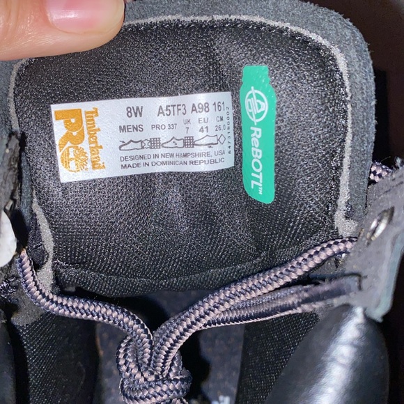 Timberland PRO Men's Black Boots - Picture 4 of 9